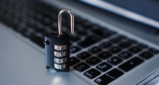 Cyber security locked computer Cyber risk ramps up during elections
