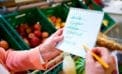 Checking a grocery list in the store Your grocery bill is rising and Covid-19 will make it worse