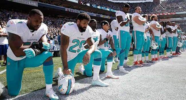 A respectful protest turns into political football
